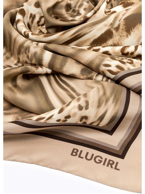Foulard a stampa animalier BLUGIRL BLUMARINE | NA6015T490A/P9371